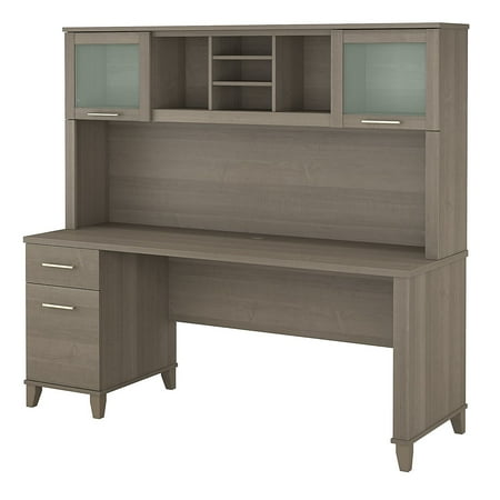 UPC: 0042976095376 | Bush Furniture Somerset 72W Office Desk with Hutch Ash Gray SET018AG
