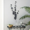 thumbnail image 2 of DecMode Black Metal Leaf Wall Decor, 2 of 9