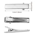 thumbnail image 4 of Pinzas para el pelo Hotop con forma de caimán de metal con forma de pico de pato, 200 unidades, 4 of 7