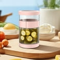 thumbnail image 5 of Leodye Pickle Jar with Strainer Flip, Pickle Container, Glass Kraut Juice Separator Jar-Leakproof Airtight Lid, Hourglass Food Storage Flip Jar for Olive,Jalapeno,Sliced Pickles-Dishwasher Safe, 5 of 6