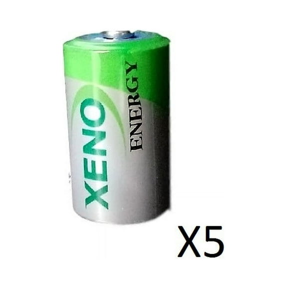 (5) XENO ER14252 1/2AA LITHIUM BATTERIES FOR TEKCELL SB-AA02SB-AA02P