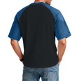 thumbnail image 3 of GrmtClth 250th Anniversary Usa Denim Tops for Men Independence Day Raglan Color Block Shirts Breathable 1776-2026 Print T-Shirts Soft Short Sleeves Round Neck Clothing Gray 2XL, 3 of 3