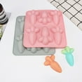 thumbnail image 2 of PENGXIANG Cake Carrot Mold Food Grade Recycled Non Adhesive Easy Demoulding Solid Color Cooking Non-stick DIY Cupcake Baking Carrot Mold Kitchen Gadget, 2 of 8