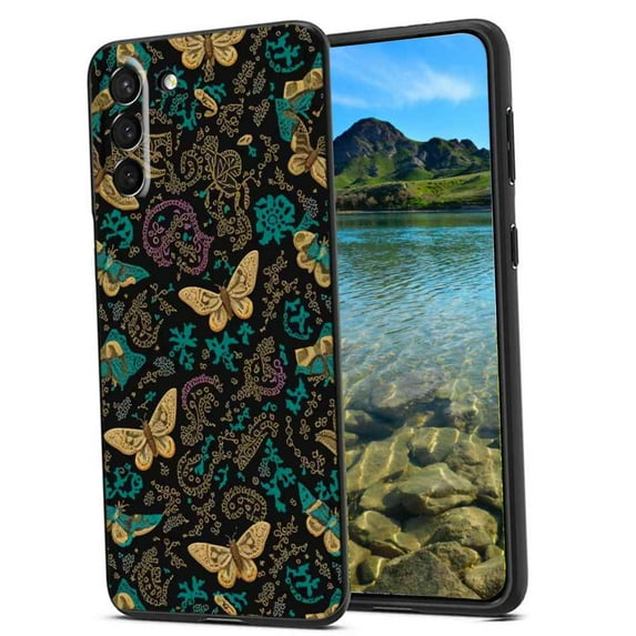 Compatible with Samsung Galaxy S21 FE Phone Case, butterfly-1 Case Silicone Protective for Teen Girl Boy Case for Samsung Galaxy S21 FE