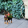 thumbnail image 3 of Luxcidy Cute Dog Planters for Outdoor Plants Wooden Dog Planter Plant Pots Dog Shaped Flower Pot, Dog Succulent Planters Plant Holder Dog Plant Pot for Home Decorations (G), 3 of 3