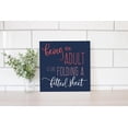 thumbnail image 2 of Being Adult Fold Fitted Sheet Slate Grey 12 x 12 Wood Wall Sign Plaque, 2 of 4