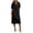 Black, variant on YuXingFu Mini Dress for Women Maxi Short Sleeve Plus Size Womens Dress Crew Neck for Spring Long Casual Summer Yellow S