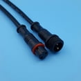 thumbnail image 4 of 5 Pairs IP65 Waterproof 2/3 Pin 22AWG Wire LED Male Female Cable Connector 20cm LED Light Strip Connector Cable Connector black-2pin, 4 of 9