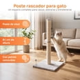 thumbnail image 2 of Poste Rascador Tubular Poli Pets con Juguete Colgante Desmontable, 2 of 7