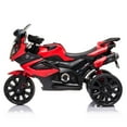 thumbnail image 3 of Ride on Motorcycle, YOFE 12V Kids Electric Motorcycle for Kids Boy Girls, Battery Powered Kids Electric 3 Wheel Motorcycle Toy, Kids Ride On Motorcycle with USB Port, MP3 Player, Radio, Red, R6254, 3 of 8