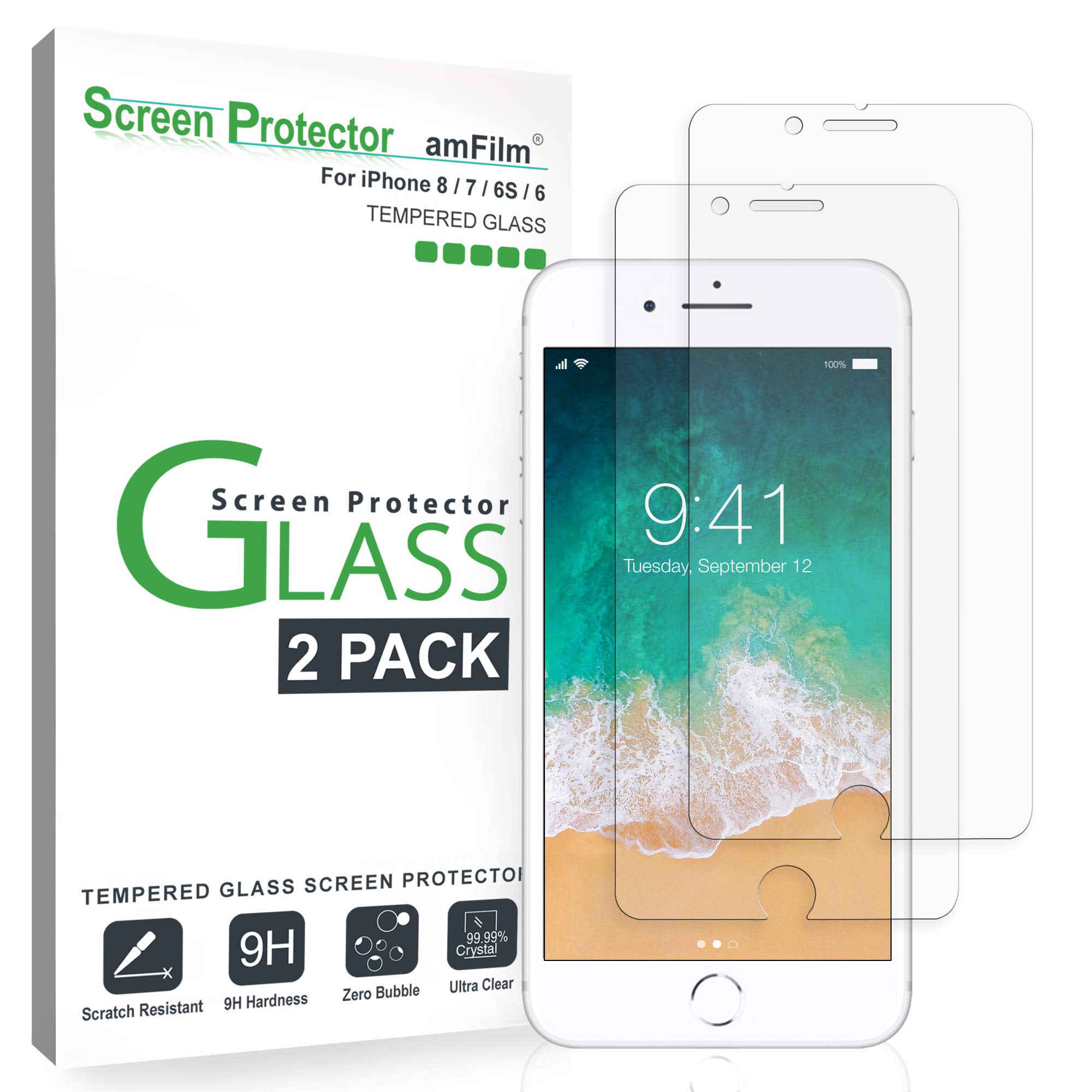 100% Genuine Tempered Glass Film Screen Protector for Apple iPhone 6 4.7'' NEW 