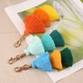 thumbnail image 3 of Fashionable Pom Pom Keychains Handmade Tassels Bag Charm Car for Key Purse Keyring Decoration Ins Jewelry Gift for Women, 3 of 19