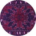 thumbnail image 1 of Ahgly Company Indoor Round Persian Purple Traditional Area Rugs, 3' Round, 1 of 4
