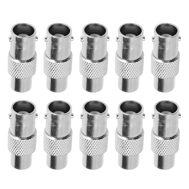 A 10 Uds Para Adaptador De Conector Hembra A BNC Hembra Para Cámara CCTV De Audio Y Vídeo