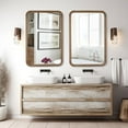 thumbnail image 4 of WallBeyond Wood Frame Rectangle Wall Mirror for Bathroom or Room Decor, 24" × 36", Natural Wood, 4 of 7