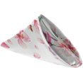 thumbnail image 2 of GZHJMY Beautiful Peach Blossom Bee Butterfly Pattern Cloth Napkins, Set of 1 20 x 20 Inch Soft & Comfortable Polyester Dinner Napkin for Family, Restaurant, Weddings, Parties, 2 of 5