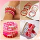 thumbnail image 5 of 1 caja de 2220 piezas de kit para hacer pulseras rosas, kit de pulseras de la amistad, letras, perlas de plástico, cuentas espaciadoras Heishi de arcilla polimérica planas y redondas., 5 of 6