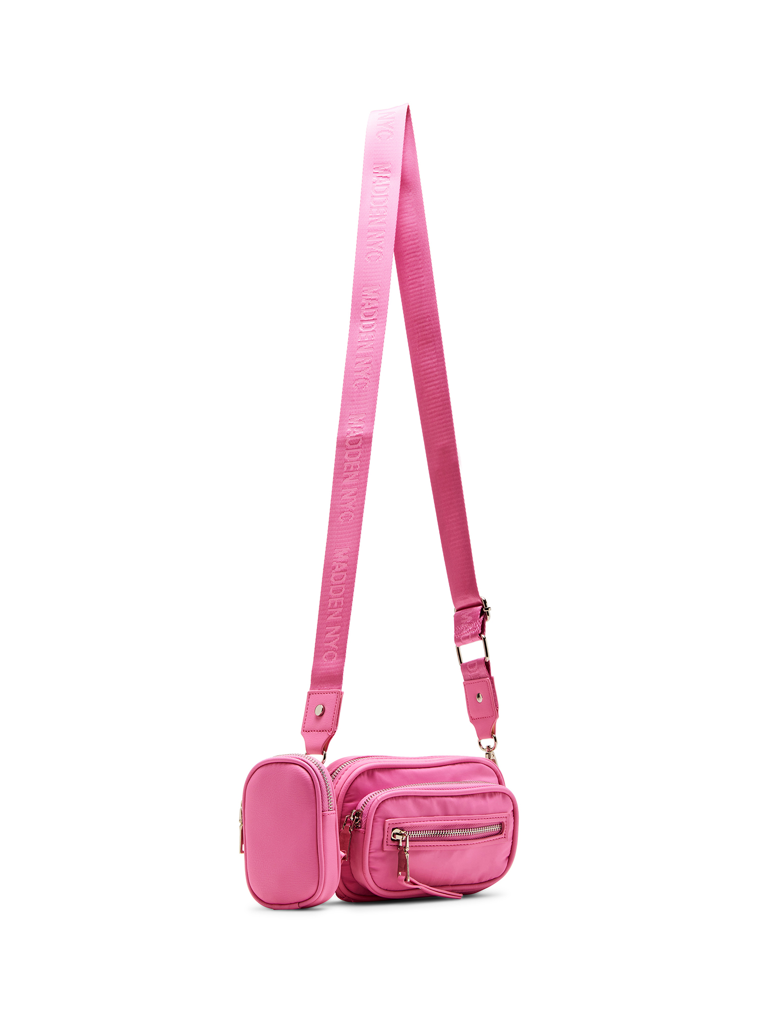 Madden NYC Women's Mini Convertible Handbag with Front Pocket, Pink