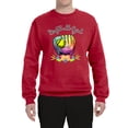 thumbnail image 2 of Wild Bobby, Colorful Softball Girl, Sports, Unisex Crewneck Graphic Sweatshirt, Red, Medium, 2 of 5
