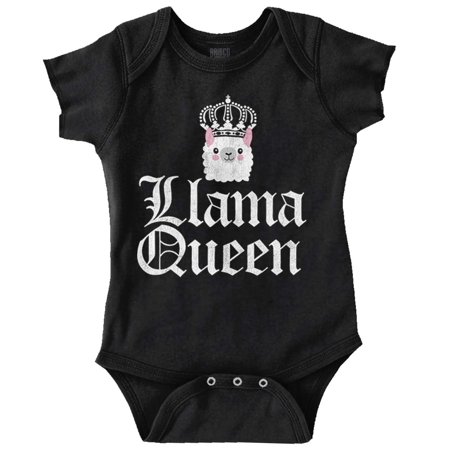 

Llama Queen Save Drama Alpaca Animal Bodysuit Jumper Girls Infant Baby Brisco Brands 18M