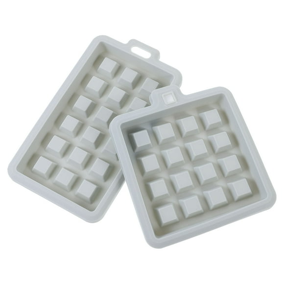 ORDDIART Silicone Waffle Mold Baking Tool Blue Simple Design for Bakery Shop 2 Pcs