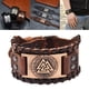 thumbnail image 4 of Pulsera de tótem vikingo Sunnimix Cuero PU Rojo Cobre, 4 of 8