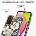 thumbnail image 4 of Allytech Samsung Galaxy A03S Case Clear, Flower Series Crystal Clear Back Cover Flexible TPU Silicone Shockproof Drop Proof Anti-yellow Protection Case Cover for Galaxy A03S, White Flower, 4 of 5