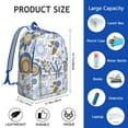 thumbnail image 5 of Contemporary Sunflower Flowers Backpack with Laptop Sleeve, Big Bookbag for School College or Work, Reliable Unisex Backpack for Commuting and Travel, Impressive Gift for Teens and Adults, 5 of 5