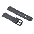 thumbnail image 2 of SILICONE RUBBER WATCH BAND STRAP FOR PEBBLE WATCH PVD BLACK BUCKLE GREY, 2 of 2