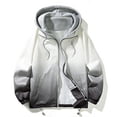 thumbnail image 1 of RXIRUCGD Veste à Capuche Slim Mode pour Hommes avec Cordon de Serrage, Noir, Taille : 2TG, 1 of 5