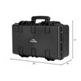 thumbnail image 2 of Monoprice Weatherproof Hard Case - 22 x 14 x 8 Inches, With Customizable Foam, Shockproof, IP67, Ultraviolet And Impact Resistant Material, Black - P, 2 of 7
