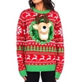 thumbnail image 5 of Suéter navideño feo 3D nuevo para hombres y mujeres, moda de calle, jersey de manga larga vintage para parejas, prendas de punto, tops divertidos, 5 of 5
