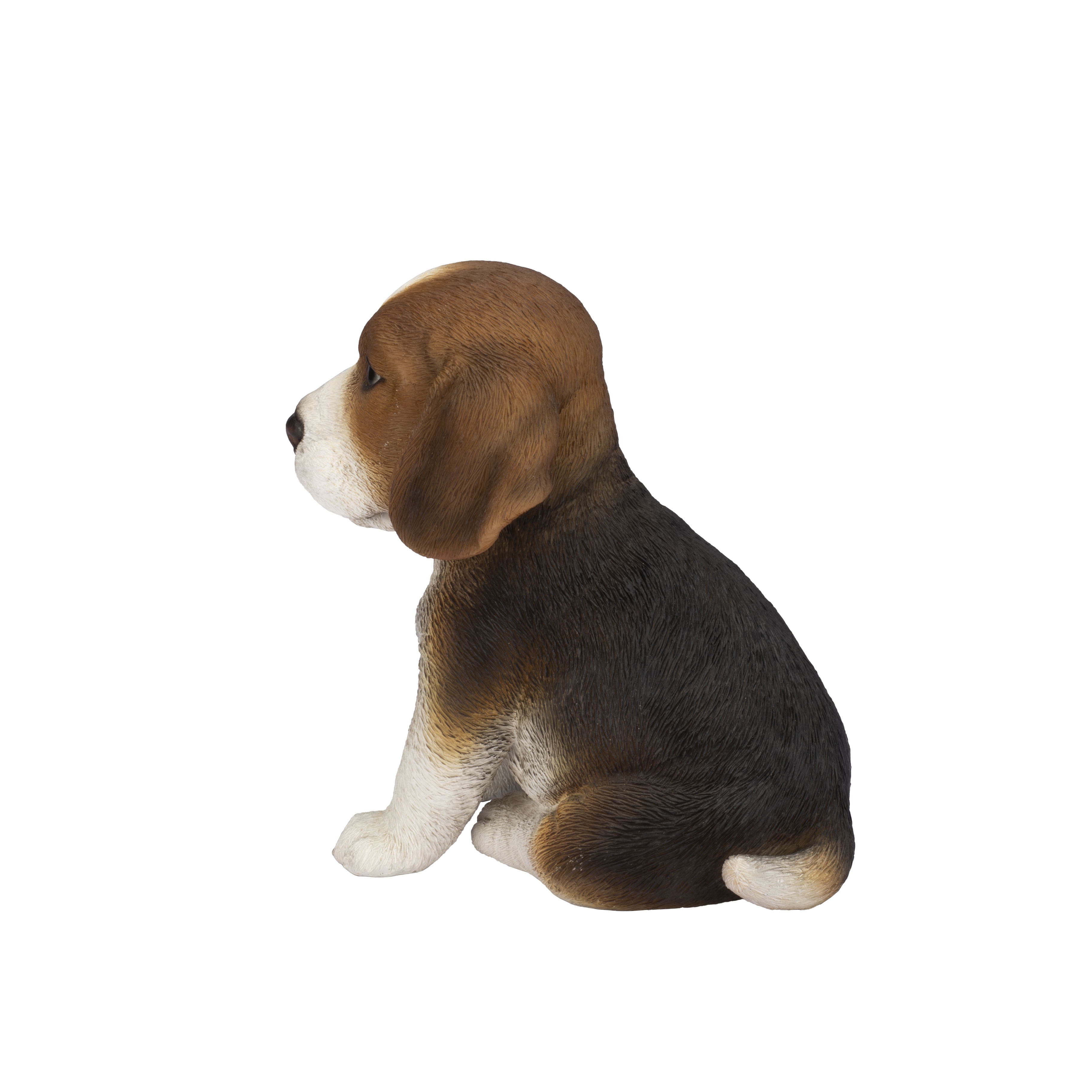 SOREAL Brown Beagle Decorative Puppy Figurine for Home & Garden Décor, Handpainted Polyresin Dog Statue, Realistic Design | Gift for Dog Lovers | Weather-Resistant Indoor/Outdoor Decor