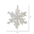 thumbnail image 3 of Vickerman M188000 5 in. Clear Snowflake Silver Glitter  6 per Bag, 3 of 3