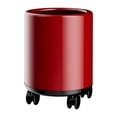 thumbnail image 1 of Cubo de basura con ruedas Cubo de basura Rotación de 360 degree Ruedas Durabilidad Cesto de basura Rojo, 1 of 9