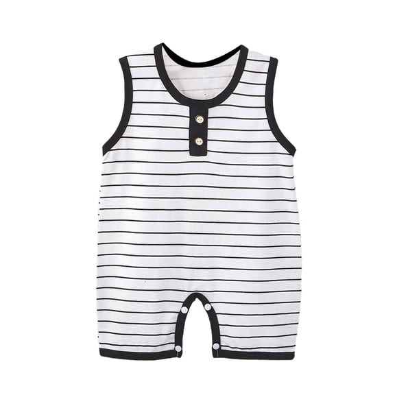 XXWXYD Toddler Sleeveless Jumpsuit Striped Tank Top Romper Outfit for Baby Kids Summer Lightweight Casual Clothes