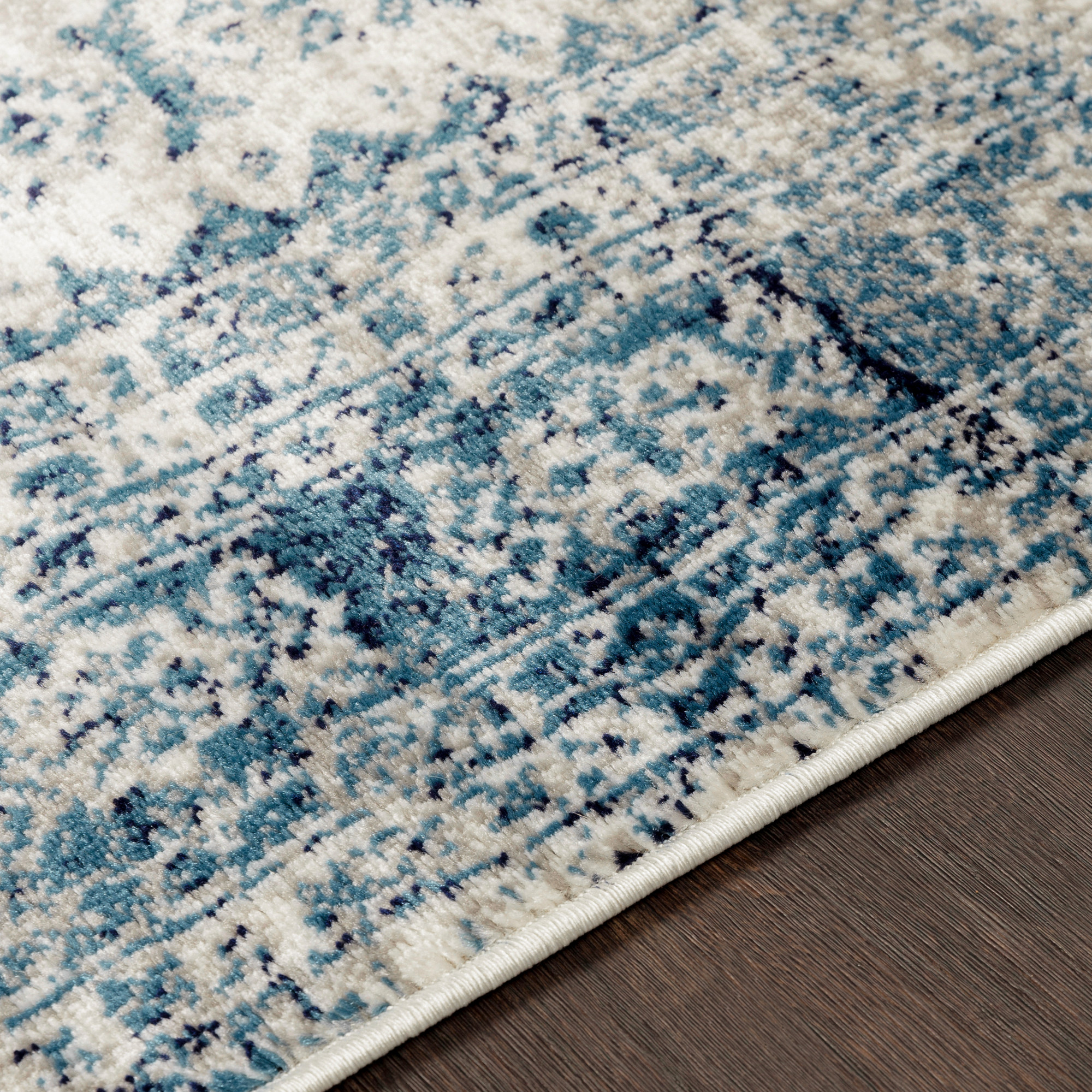 Artistic Weavers  Blue/White 10' x 14' Traditional Rectangle Area Rug