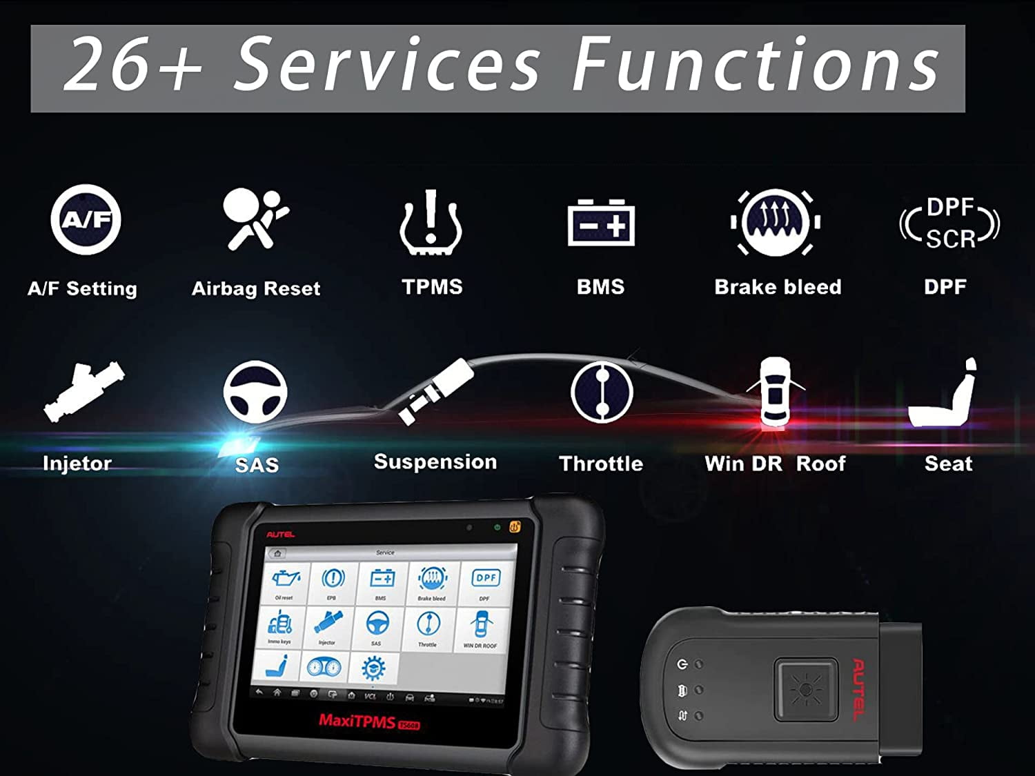 Autel V100 MaxiSYS VCI100 Compact Bluetooth-Compatible Vehicle