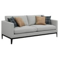 thumbnail image 3 of Apperson 3-piece Upholstered Track Arm Sofa Set Light Grey, 3 of 15