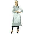 thumbnail image 5 of Phagun Women's Printed Cotton Mid Calf Striaght Kurti Indian Casual Clothing-18, 5 of 6