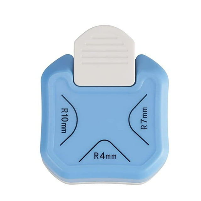 WHEANG Home Decor 3In1 Corner Rounder Punch Round Corner Trimmer Cutter for Card Photo Paper Business Corner Punch Paper Cutter for Scrapbooki One Size Blue