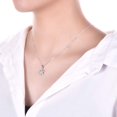 thumbnail image 2 of Collar de copo de nieve. Collar con colgante de copo de nieve de circonita cúbica brillante para mujer, 2 of 5