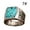 B, variant on Turquoise Ring Lihuang Bohemia Carved Retro Fashion Jewelry for Men and Women - Unique Personality Accessory