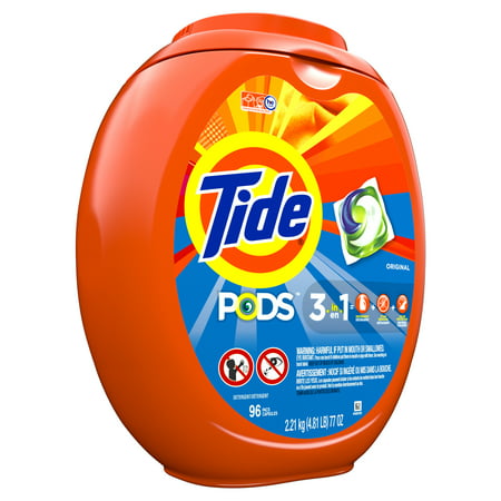 Tide Pods Original, Laundry Detergent Pacs, 96 (Best Way To Clean Up Laundry Detergent Spill)