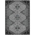 thumbnail image 2 of Addison Rugs Chantille Indoor/Outdoor Traditional Global Charcoal Machine Washable Rectangle Rug, 5' x 7'6", 2 of 8
