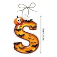 thumbnail image 2 of Halloween Hanging Letter Ornaments with Pumpkin Skull and Bat Design, 3.15 Inch Acrylic A-Z Alphabet Decorations for Tree Window Wall Party Favors, 2 of 8