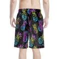 thumbnail image 2 of Binienty Men's Board Shorts Beach Swim Trunks With Neon Pineapple Design - Quick Dry for Summer Beach Vacation and Water Sports, 2 of 10
