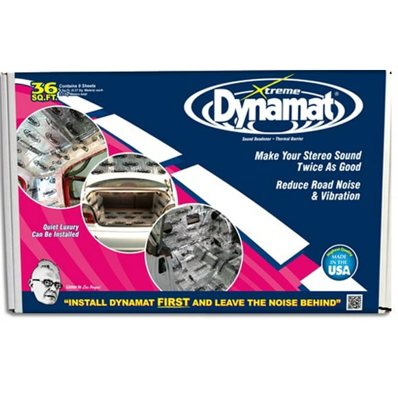 Dynamat Sound Dampening Kit 10455 Xtreme; Bulk Pak; 32 Inch Length x 18 Inch Width; 9 Sheets; Self-Adhesive