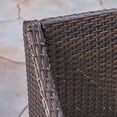 thumbnail image 2 of Gabriella Outdoor 3 Piece Wood and Wicker Bistro Set with Cushions, Teak, Multi Brown, Beige, 2 of 7