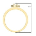 thumbnail image 4 of Dazzlingrock Collection 0.50 Carat (ctw) 14K Round Diamond Halo Style Bridal Engagement Ring Set 1/2 CT, Yellow Gold, Size 4.5, 4 of 4